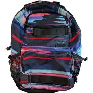 Burton Treble Yell 21L Backpack Snow Skate School Multicolor Red Aqua Pink Black